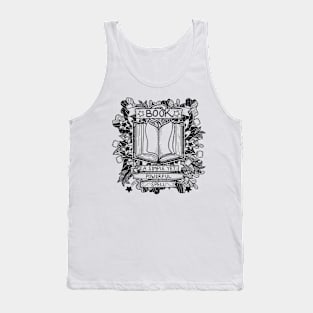 Book Simple Yet Powerful Line Art Illustration Tank Top